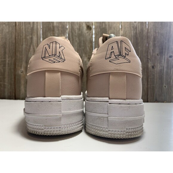Nike Air Force 1 Pixel Beige Pink White CK6649-200 Women’s Shoe Size 10 - Picture 5 of 9
